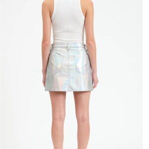 Daze Silver Mini Skirt "Flash"